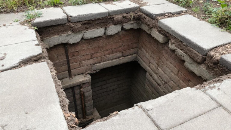Mother discovers secret WWII underground passage and air raid shelter beneath garden paving during lockdown