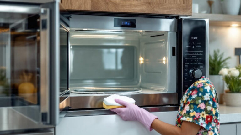 I tried these expert methods for burnt grease, my microwave looks brand new