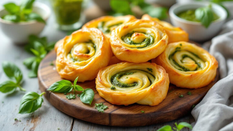 Looking at the URL about festive oven-baked puff pastry cheese twists with pesto, I’ll create an original English title using a different angle and structure.
