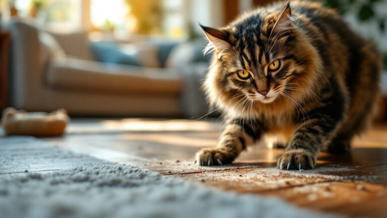 When cats scratch floors: understanding this behavior and warning signs