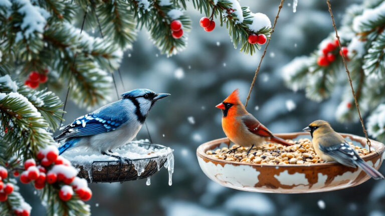 Winter bird feeders become death traps unlike chipped ceramic bowls