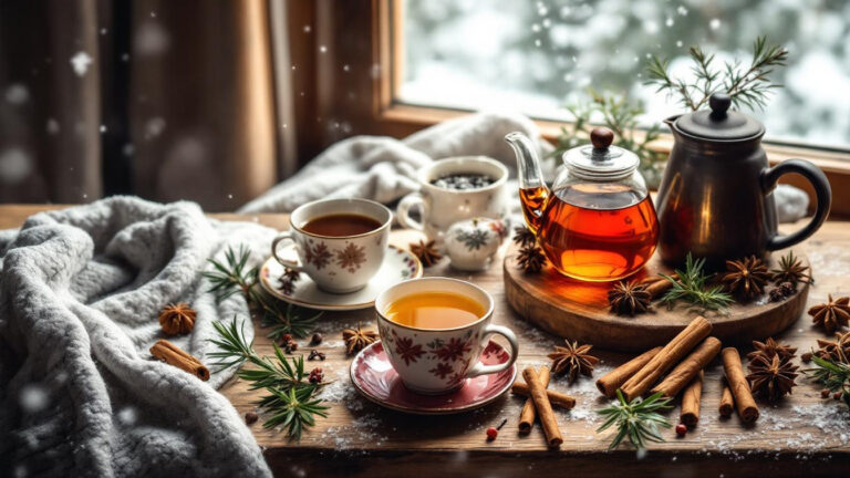 Winter tea rituals from spiced blends to Nordic infusions