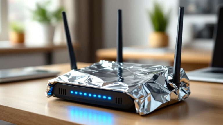 Wrapping your router in foil like a burrito actually does something surprising